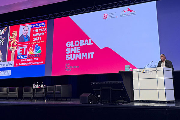 An Exhilarating Experience at  Davos | Global SME Summit 2025 as a Keynote Speaker